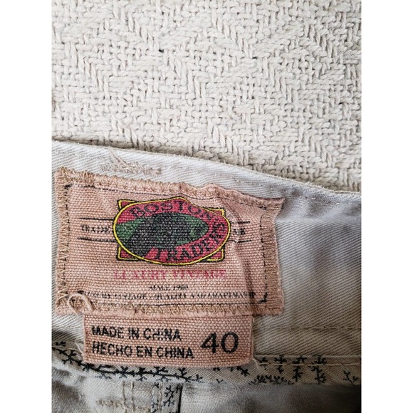 Boston‎ Traders Shorts Mens 40 Ivory Regular Fit 10" Inseam Mid-Rise Pockets - Picture 6 of 14